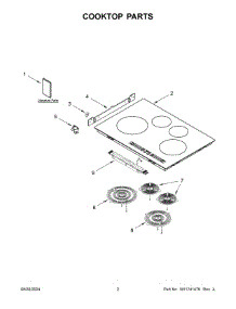 02 - Cooktop Parts parts for Whirlpool Range WCI55US0JB02 from AppliancePartsPros.com
