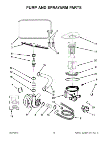 06 - Pump And Sprayarm Parts parts for Whirlpool Dishwasher WDF518SAAM0 from AppliancePartsPros.com