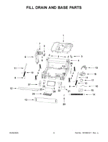 04 - Fill Drain And Base Parts parts for Whirlpool Dishwasher WDF518SAHB1 from AppliancePartsPros.com