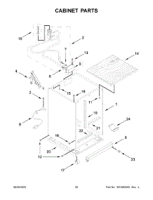 11 - Cabinet Parts parts for Whirlpool Dishwasher WDP370PAHB2 from AppliancePartsPros.com