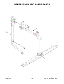 08 - Upper Wash And Rinse Parts parts for Whirlpool Dishwasher WDP370PAHB2 from AppliancePartsPros.com