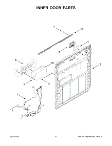 04 - Inner Door Parts parts for Whirlpool Dishwasher WDP370PAHB2 from AppliancePartsPros.com