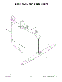 08 - Upper Wash And Rinse Parts parts for Whirlpool Dishwasher WDP540HAMZ0 from AppliancePartsPros.com
