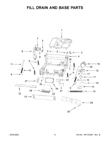 Fill Drain And Base Parts parts for Whirlpool Dishwasher WDPS5118PB0 from AppliancePartsPros.com