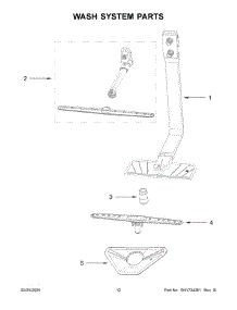 Wash System Parts parts for Whirlpool Dishwasher WDPS5118PB0 from AppliancePartsPros.com