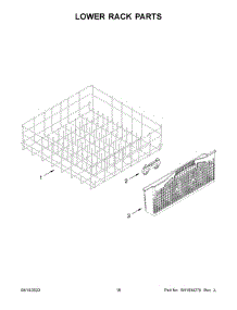 10 - Lower Rack Parts parts for Whirlpool Dishwasher WDT530HAMM0 from AppliancePartsPros.com