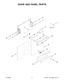02 - Door And Panel Parts parts for Whirlpool Dishwasher WDT750SAKW3 from AppliancePartsPros.com