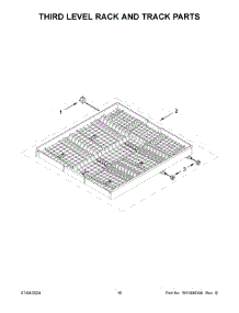 09 - Third Level Rack And Track Parts parts for Whirlpool Dishwasher WDTA50SAKT2 from AppliancePartsPros.com