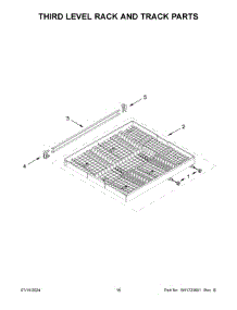 09 - Third Level Rack And Track Parts parts for Whirlpool Dishwasher WDTA50SAKV3 from AppliancePartsPros.com