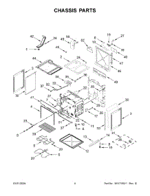 03 - Chassis Parts parts for Whirlpool Range WEC310S0LS3 from AppliancePartsPros.com