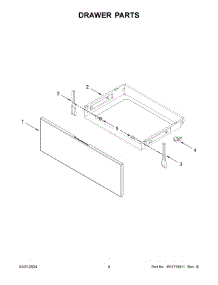 05 - Drawer Parts parts for Whirlpool Range WEC310S0LS3 from AppliancePartsPros.com