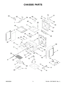 03 - Chassis Parts parts for Whirlpool Range WEC310S0LW3 from AppliancePartsPros.com