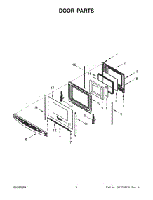 04 - Door Parts parts for Whirlpool Range WEC310S0LW3 from AppliancePartsPros.com