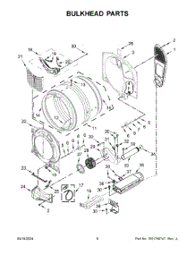 04 - Bulkhead Parts parts for Whirlpool Dryer WED4720RW0 from AppliancePartsPros.com