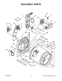 04 - Bulkhead Parts parts for Whirlpool Dryer WED500RLW0 from AppliancePartsPros.com