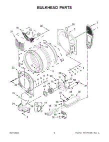 04 - Bulkhead Parts parts for Whirlpool Dryer WED5720RU0 from AppliancePartsPros.com