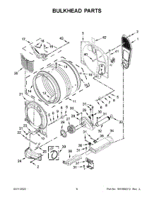 04 - Bulkhead Parts parts for Whirlpool Dryer WED6605MW0 from AppliancePartsPros.com