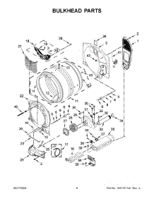 04 - Bulkhead Parts parts for Whirlpool Dryer WED6720RR0 from AppliancePartsPros.com