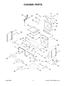 03 - Chassis Parts parts for Whirlpool Range WEE515S0LB3 from AppliancePartsPros.com