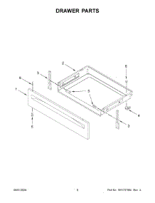05 - Drawer Parts parts for Whirlpool Range WEE515S0LB3 from AppliancePartsPros.com