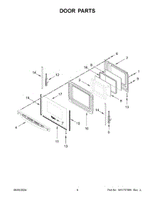 04 - Door Parts parts for Whirlpool Range WEE515S0LV3 from AppliancePartsPros.com