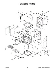 03 - Chassis Parts parts for Whirlpool Range WEE515S0LZ1 from AppliancePartsPros.com