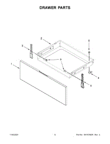 05 - Drawer Parts parts for Whirlpool Range WEE515S0LZ1 from AppliancePartsPros.com
