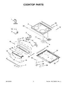 02 - Cooktop Parts parts for Whirlpool Range WEE515SALS3 from AppliancePartsPros.com