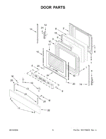 04 - Door Parts parts for Whirlpool Range WEE515SALS3 from AppliancePartsPros.com