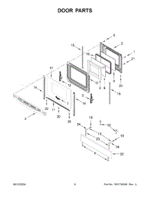 04 - Door Parts parts for Whirlpool Range WEE515SALW3 from AppliancePartsPros.com