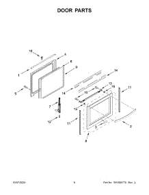 04 - Door Parts parts for Whirlpool Range WEE750H0HV4 from AppliancePartsPros.com