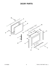 Door Parts parts for Whirlpool Range WEE750H0HV5 from AppliancePartsPros.com
