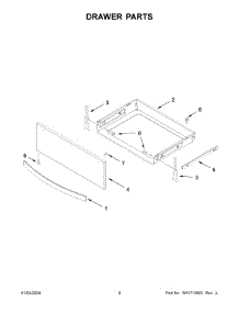 Drawer Parts parts for Whirlpool Range WEE750H0HW5 from AppliancePartsPros.com