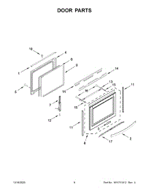 04 - Door Parts parts for Whirlpool Range WEE750H0HZ5 from AppliancePartsPros.com