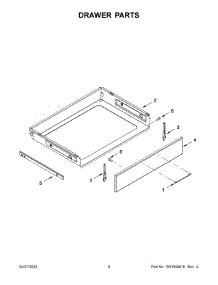 05 - Drawer Parts parts for Whirlpool Range WEEA25H0HZ4 from AppliancePartsPros.com