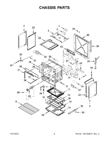 04 - Chassis Parts parts for Whirlpool Range WEG515S0FV2 from AppliancePartsPros.com