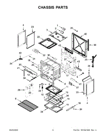04 - Chassis Parts parts for Whirlpool Range WEG515S0LB3 from AppliancePartsPros.com