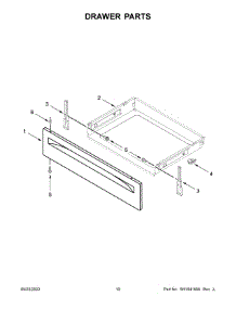 06 - Drawer Parts parts for Whirlpool Range WEG515S0LB3 from AppliancePartsPros.com