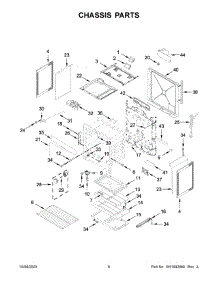 04 - Chassis Parts parts for Whirlpool Range WEG515S0LB4 from AppliancePartsPros.com