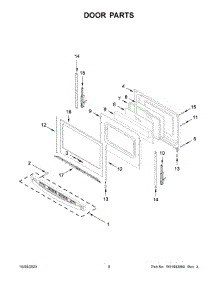 05 - Door Parts parts for Whirlpool Range WEG515S0LB4 from AppliancePartsPros.com