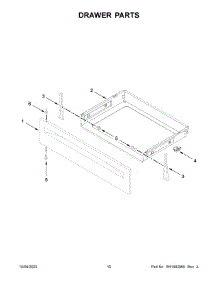 06 - Drawer Parts parts for Whirlpool Range WEG515S0LB4 from AppliancePartsPros.com