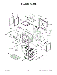 04 - Chassis Parts parts for Whirlpool Range WEG515S0LS1 from AppliancePartsPros.com