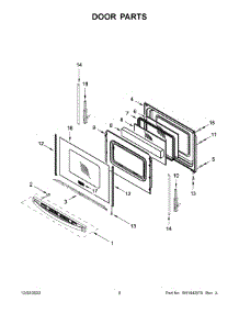 05 - Door Parts parts for Whirlpool Range WEG515S0LS3 from AppliancePartsPros.com
