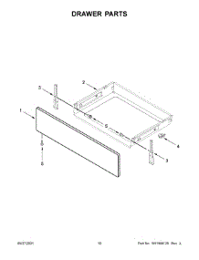 06 - Drawer Parts parts for Whirlpool Range WEG515S0LV1 from AppliancePartsPros.com