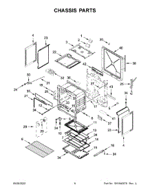 04 - Chassis Parts parts for Whirlpool Range WEG515S0LV3 from AppliancePartsPros.com