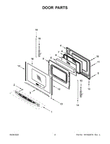 05 - Door Parts parts for Whirlpool Range WEG515S0LV3 from AppliancePartsPros.com