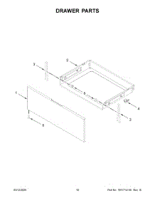 Drawer Parts parts for Whirlpool Range WEG515S0LV4 from AppliancePartsPros.com