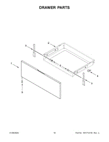 Drawer Parts parts for Whirlpool Range WEG515S0LV4 from AppliancePartsPros.com