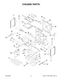 Chassis Parts parts for Whirlpool Range WEG515S0LW4 from AppliancePartsPros.com