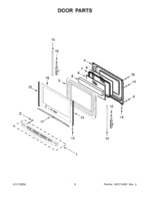 Door Parts parts for Whirlpool Range WEG515S0LW4 from AppliancePartsPros.com